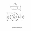 Ver imagem 2 de Saboneteira Parede - Preto Fosco - Slim Perflex Metais