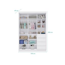 Quarto Completo Infantil Eloá Branco _ Phoenix Baby - 3