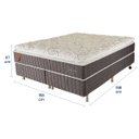 Ver imagem 4 de Cama Box Queen Size (box + Colchão) 158x198x67 Safira Prorelax Molas Ensacadas Pillow Top Viscoelást