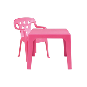 Kit Mesa +01 Poltrona Infantil Rosa Mor