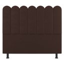 Ver imagem 5 de Cabeceira Cama Box Casal Lana 140cm Linho Marrom - Desk Design