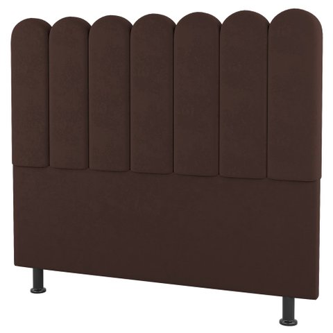 Cabeceira Cama Box Casal Lana 140cm Linho Marrom - Desk Design