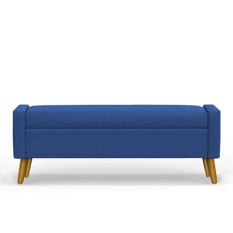 Recamier Bau Paris 1,20m Suede Azul Marinho - Inova Decor