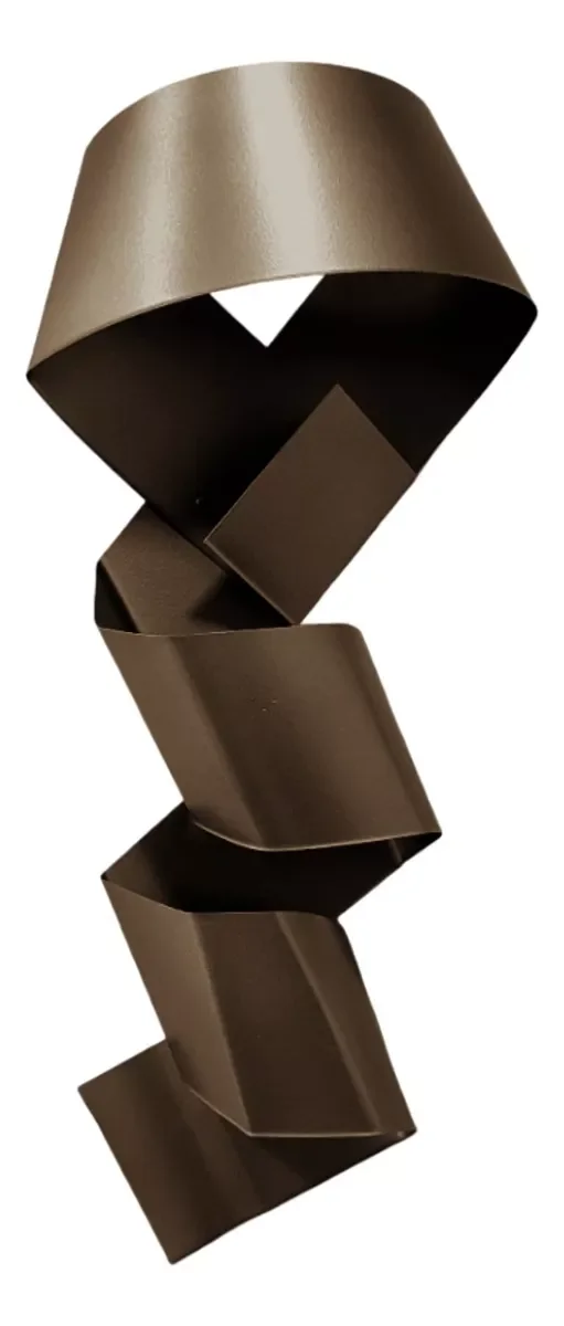 Decoração de Parede Escultura de Metal Exclusivo no Brasil Home Decor Bronze Escuro - 1