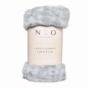 Ver imagem 1 de Cobertor Manta Solteiro Peseira para Cama Sofá Antialérgica Neo Bubbles Cinza 1,50x2,00m - Camesa