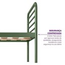 Ver imagem 5 de Bicama em Ferro Aço Carbono Tubular Teko Casatema MadeiraOriginals Verde/Álamo