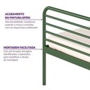 Ver imagem 6 de Bicama em Ferro Aço Carbono Tubular Teko Casatema MadeiraOriginals Verde/Álamo
