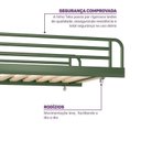 Ver mais imagens de Bicama em Ferro Aço Carbono Tubular Teko Casatema MadeiraOriginals Verde/Álamo