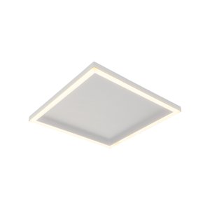 Plafon Led Blumenau Square de Sobrepor 15w Bivolt Branco Fosco 2700k Luz Amarela