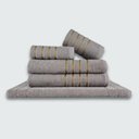 Ver imagem 2 de Jogo de Toalhas 10 P?s Cole??o Montreal 100% Algod?o Cinza+cinza