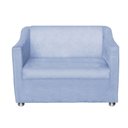 Ver imagem 4 de Kit 2 Poltronas e 1 Namoradeira Tilla Corino Azul Bebê - Móveis Mafer