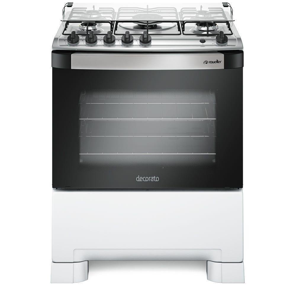 Fogão Mueller 5 Bocas Decorato Branco Bivolt - 6