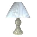 Ver imagem 1 de Abajur em Murano Verona Branco - Abajur Iluminaria de Luxo em Tons Clássicos Prime Home Decor 34205