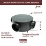 Caixa de Inspeção Dn100 Passagem Esgoto Interligação Tampa R - 2
