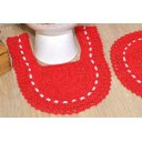 Ver imagem 2 de Jogo de Banheiro em Crochê - Vermelho Paixão Arte & Tear