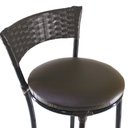 Ver imagem 4 de Jogo Com 6 Banquetas Alta Forts Marrom Floral, Fibra Uv Bancada, área Goumert, Bar, Piscina, Balc