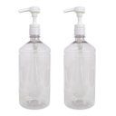 Ver imagem 1 de 2 Frascos 1000ml Para Álcool Gel Válvula Pump Profissional