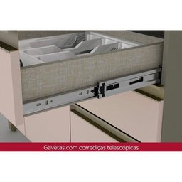 Cozinha 4 Peças (2 Armários + 1 Paneleiro + 1 Balcão) C6p12 Duna-cristal - 5
