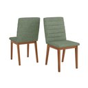 Ver mais imagens de Sala de Jantar Completa Itália Tampo Madeirado C/ Vidro Curvo 136x136cm e 8 Cadeiras Sofia Cedro/