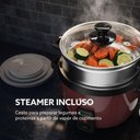 Ver imagem 6 de Panela Elétrica de Arroz 1L Oster Bordô 110V