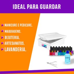 Caixa Plástica Organizadora 13,5 Litros Ordene Caixa Organizadora - 4 Caixa Plástica Organizadora 13,5 Litros Ordene Caixa Organizadora - 4