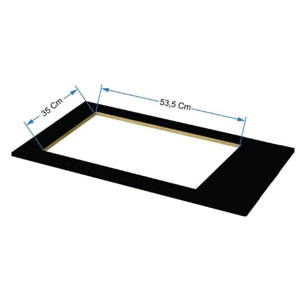 Balcão para Cooktop 4 Bocas Fox Arte Móveis Ipê Off - 4