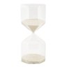 Ampulheta Decorativa em Vidro Areia Branca 60 Minutos 22cm 18733 Mart - 1