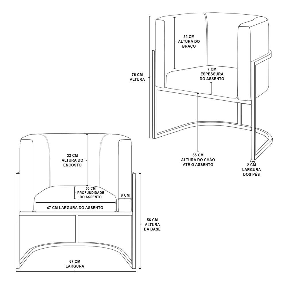 Kit Sofá 2 Lugares + 2 Poltronas para Recepção – Balaqui Cor:azul Turquesa - 8