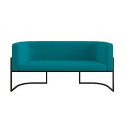 Kit Sofá 2 Lugares + 2 Poltronas para Recepção – Balaqui Cor:azul Turquesa - 5