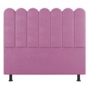 Ver imagem 3 de Cabeceira Cama Box Casal Queen Size Lana 160cm Suede Rosa - Desk Design