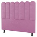 Ver imagem 1 de Cabeceira Cama Box Casal Queen Size Lana 160cm Suede Rosa - Desk Design