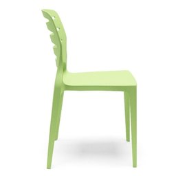 Cadeira para Cozinha Área Gourmet Jardim Empilhável Larsen P03 Verde Claro - Lyam Decor - 2