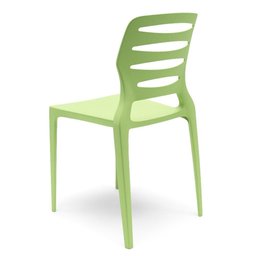Cadeira para Cozinha Área Gourmet Jardim Empilhável Larsen P03 Verde Claro - Lyam Decor - 4