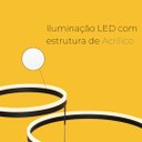 Ver imagem 3 de Pendente 4aros 40x60x80x100cm 175w 3k Aluminio Preto Sindora