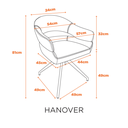 Ver imagem 3 de Conjunto 2 Cadeiras Poltronas Estofadas Hanover Fratini