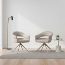 Ver imagem 1 de Conjunto 2 Cadeiras Poltronas Estofadas Hanover Fratini