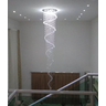 Lustre Em Espiral Space Decor, Com 2,20 Metros De Altura, Com Esferas Legítimas K9 30mm - 5
