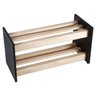 Kit Sapateira Pinus e MDF Preto com Arara Organizador Roupas - 12