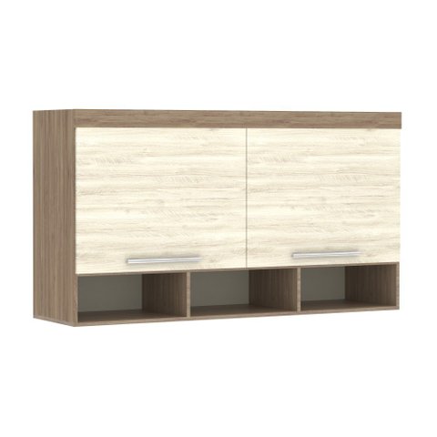 Guarda Roupa Maleiro Aéreo Casal 1,38 m Ponte - Módulo Dormitório Master - Guarda Roupas Modulado Lu