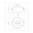 Ver imagem 4 de Caçarola Tramontina Solar Funda em Aço Inox Fundo Triplo com Tampa e Alças 24 Cm 6,1 L