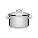 Ver imagem 1 de Caçarola Tramontina Solar Funda em Aço Inox Fundo Triplo com Tampa e Alças 24 Cm 6,1 L