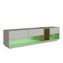 Ver imagem 7 de Rack para Tv até 55 Polegadas com 3 Gavetas e 1 Nicho com Iluminação em Led Rgb Ra8036 Mel e