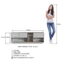 Ver imagem 6 de Rack para Tv até 55 Polegadas com 3 Gavetas e 1 Nicho com Iluminação em Led Rgb Ra8036 Mel e