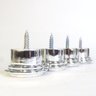 Pé para Sofá 3,3 Cm Metalizado Redondo Kit 7 Unidades - 2