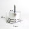 Pé para Sofá 3,3 Cm Metalizado Redondo Kit 7 Unidades - 3