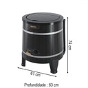 Ver imagem 4 de Máquina de Lavar Tradicional 5kg 127V Black - Wanke
