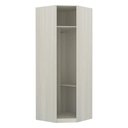 Ver imagem 2 de Guarda Roupa Modulado Canto Obliquo 1 Porta 1 Cabideiro 6 Prateleiras Prime Luciane Móveis
