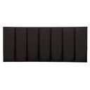 Ver imagem 2 de Cabeceira Casal Linho Preto Placa Modulada Estofada Ripada Adesiva