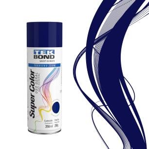 Tinta spray uso geral azul escuro 350ml 250g - tekbond