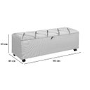 Ver imagem 4 de Recamier Cama 85cm Alto Padrão Azul Turquesa